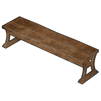 an image of the Palworld structure Wooden Bench
