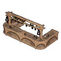 Palworld structure Kit de mobília de bar de madeira