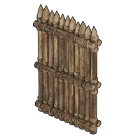 Palworld structure Muro protector de madera