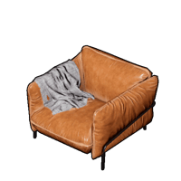 Palworld structure Leather Chair Set