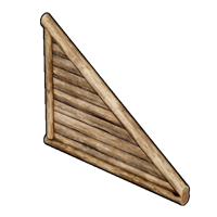 an image of the Palworld structure Wooden Triangular Wall