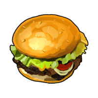 an image of the Palworld item Mozzarina-Hamburger