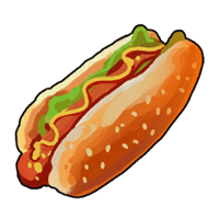 an image of the Palworld item Hot-dog de Rushoar