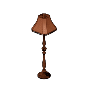 an image of the Palworld structure Antique Brown Floor Lamp