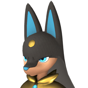An image of the Palworld creature/pal Anubis
