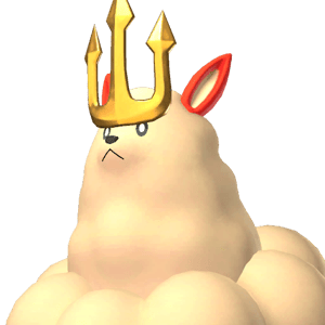 an image of the Palworld creature/pal that drops the item => Kingpaca
