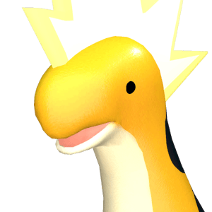 an image of the Palworld creature/pal that drops the item => Relaxaurus Lux