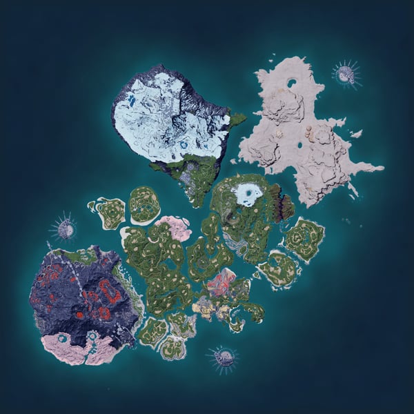 Palpagos Islands Map - Palworld